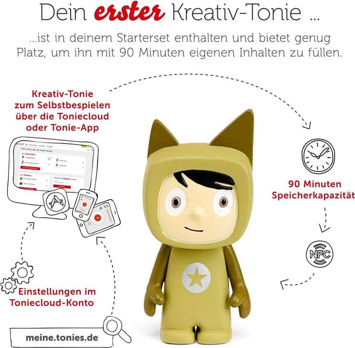 Produktbild Tonies Toniebox Starterset Grün (Kreativ-Tonie) (Deutsch)