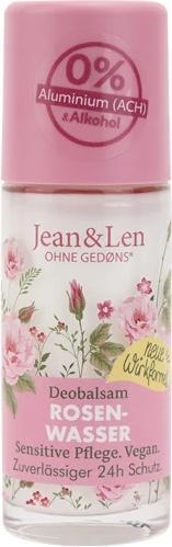 Actual product image Jean & Len Jean&Len rulldeodorant roosivesi 50 ml (Roll-on, 50 ml)
