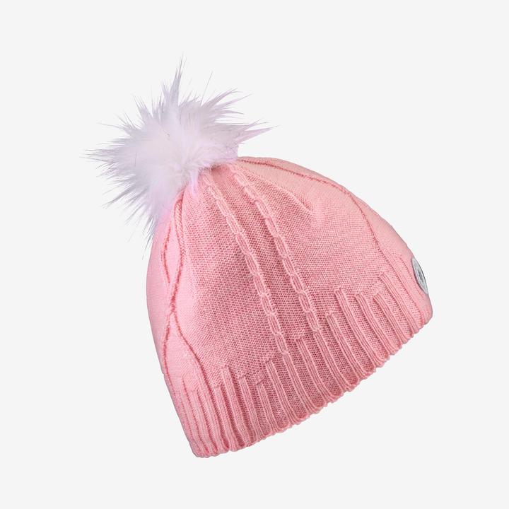 Actual product image Wedze Children's hat warm cable knit wool- mauve