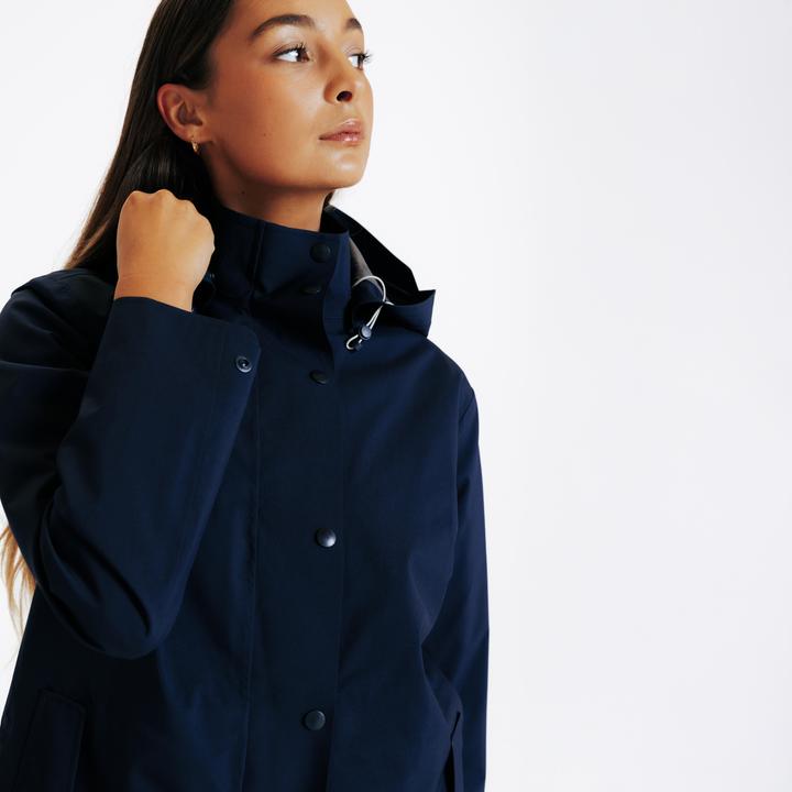 Image du produit Fouganza Veste équitation longue imperméable - marine (S)
