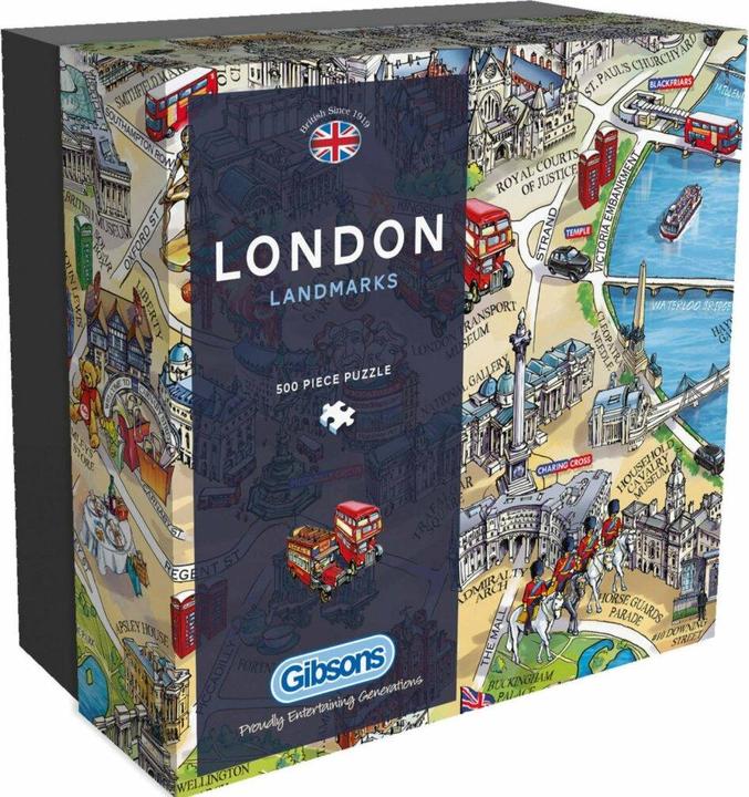 Produktbild Gibsons Games Puzzle 500 Londoner Attraktionen G3 (500 Teile)