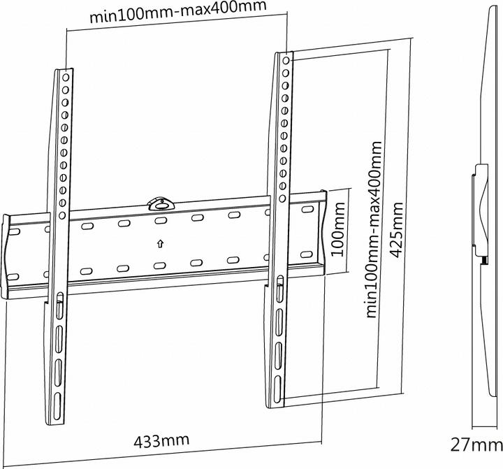 Produktbild Reflecta PLANO Slim 55-4040 (Wand, 55", 40 kg)