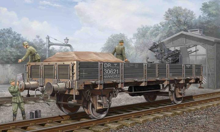 Actual product image Trumpeter German Railway Gondola (Lower sides)