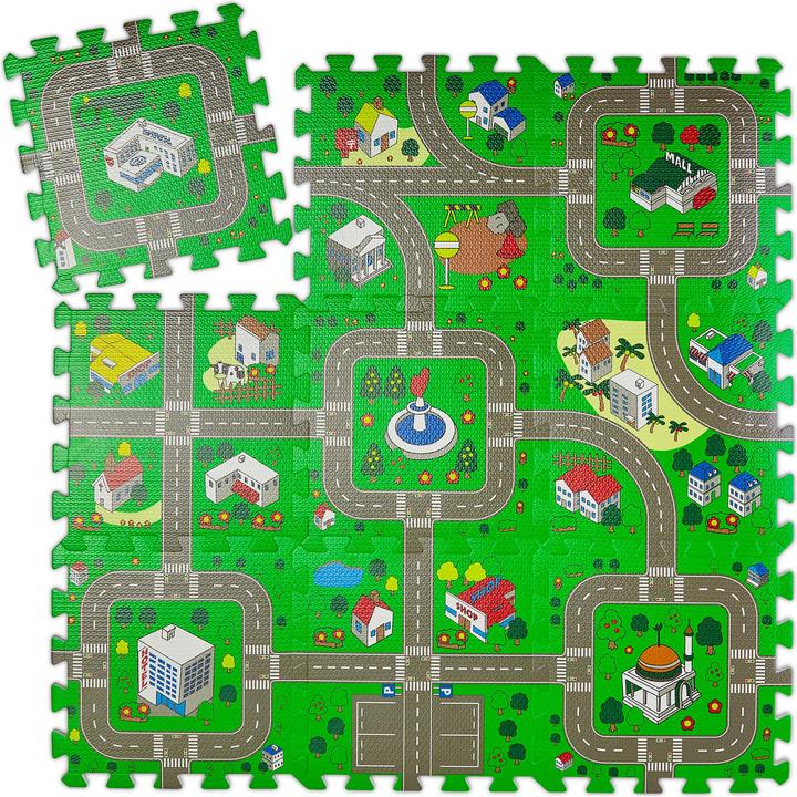 Produktbild Relaxdays Puzzlematte Strasse (31 x 31 x 1 cm)