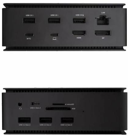 Actual product image i-tec Usb4dual4kdockpd (USB-C, 9 Ports)