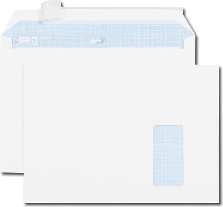 Actual product image GPV Envelopes, C4, 229 x 324 mm, white, with window (229 x 324 mm, 250 x)