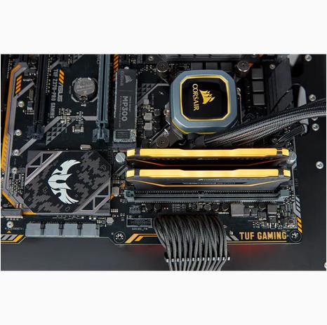 Image du produit Corsair Vengeance CMW16GX4M2E3200C16-TUF Module de mémoire 16 Go 2 x 8 Go DDR4 3200 MHz (2 x 8GB, 3200 MHz, RAM DDR4, DIMM)