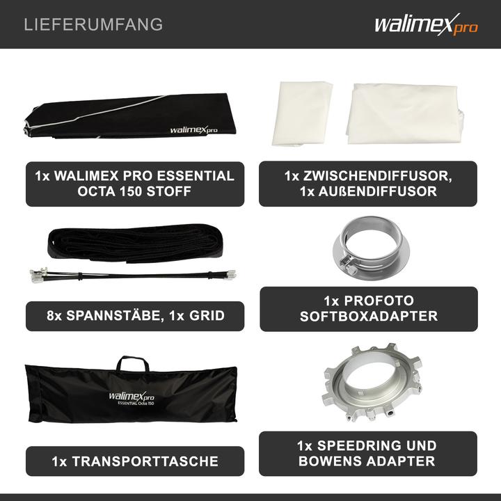 Actual product image Walimex pro Essential Octa 150 Profoto (Soft boxes, 150 cm)
