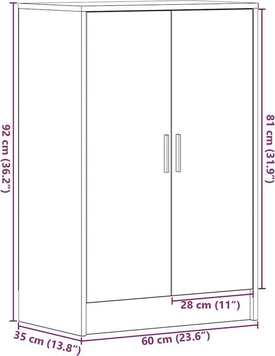 Produktbild VidaXL Dave (60 x 35 x 92 cm)