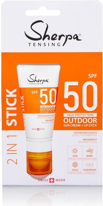 Produktbild Sherpa Tensing Kombistick (Sonnenstick, Sonnencreme, SPF 50, 20 ml, 40 g)