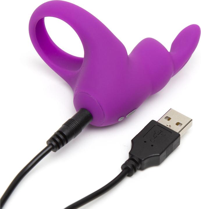 Image du produit Happy Rabbit Anneau Vibrant Rechargeable Cock Rabbit Purple (3 cm)