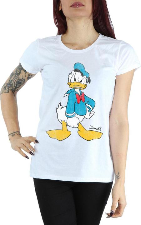 Actual product image Disney Womens/Ladies Donald Duck Angry Cotton T-Shirt (XL)