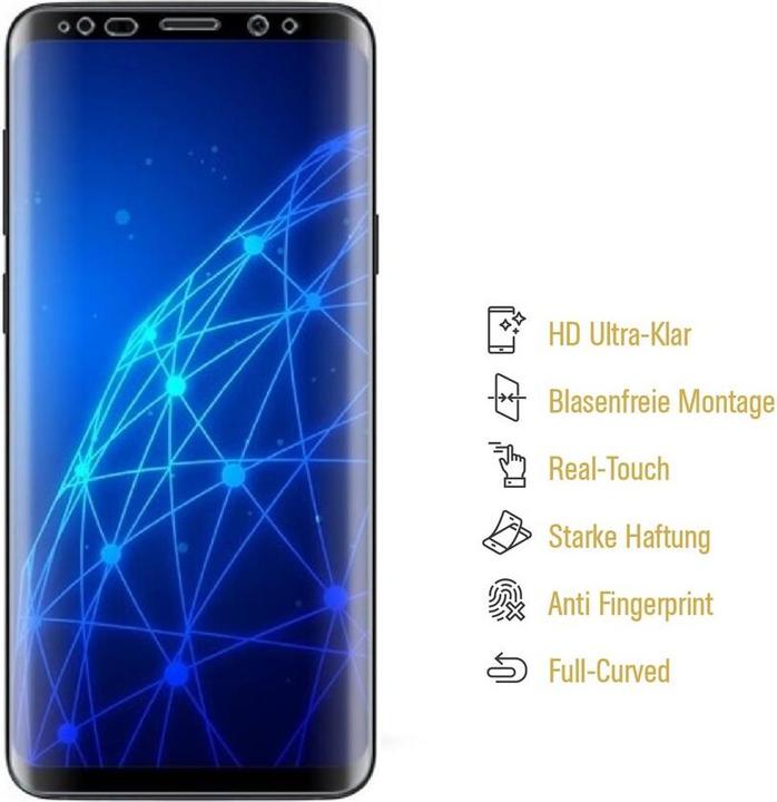 Produktbild Protectorking 1x Premium Displayschutzfolie 3D KLAR (1 Stück, Samsung Galaxy S9+)