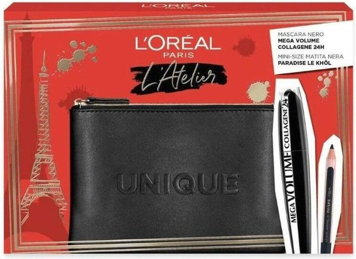 Image du produit L'Oréal Paris L'Oreal Paris Atelier Pouch Set avec Mascara Mega Volume et Crayon (Set maquillage)