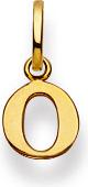 Natsumi Schmuck Anhänger Buchstabe O Gelbgold 18K/750 (750/18 K Gelbgold)