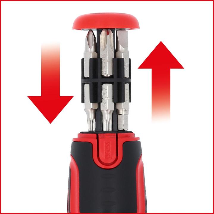 Produktbild KS Tools 12 in 1 Ratschen-Bit-Schraubendreher