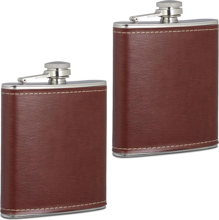 Actual product image Relaxdays hip flask (200 ml)