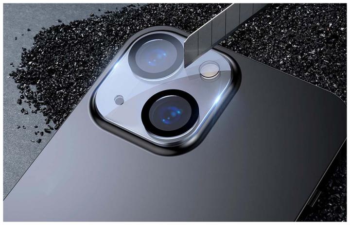 Produktbild Baseus Full-Frame Lens Film For iP 5.4/6.1 Inch Dual Camera 2021 (2pcs/pack) Transparent (2 Stück, Apple iPhone 13 mini)