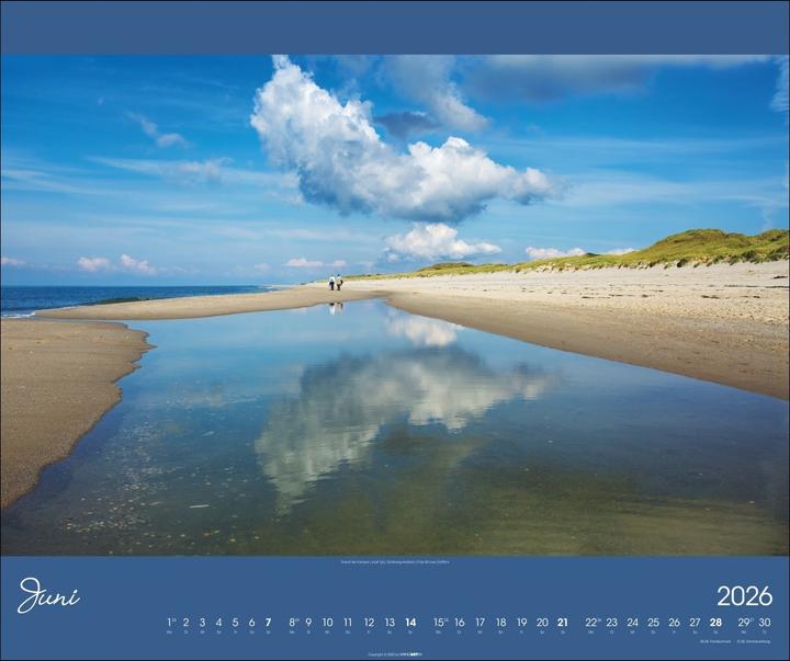 Produktbild Nordsee Kalender 2026 (55 x 46 cm, Harter Einband, Deutsch)