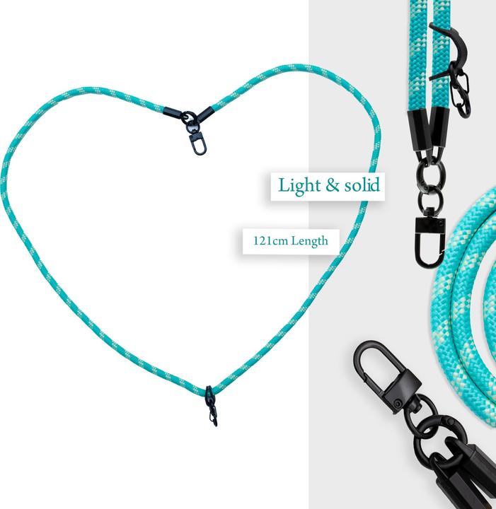 Image du produit Cadorabo Chaîne de téléphone portable pour Huawei P40 LITE E Necklace Coque