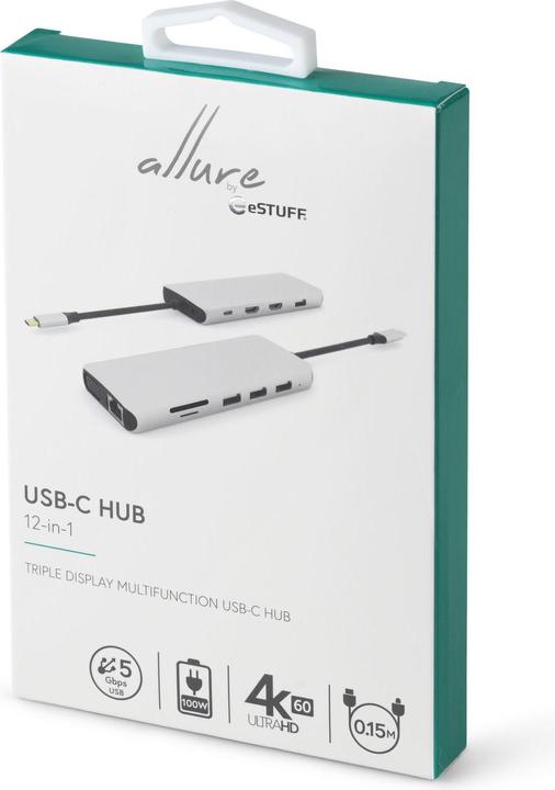 Produktbild eSTUFF USB-C 12-in-1 Mobile Dock (USB-C, 12 Ports)