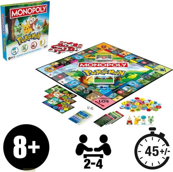 Actual product image Hasbro Gaming Monopoly Pokemon (German)