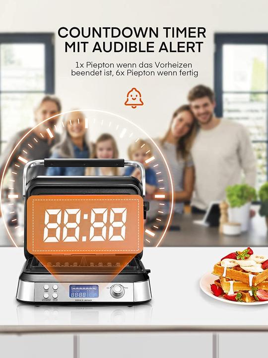Immagine prodotto Fohere Ferro per waffle, argento