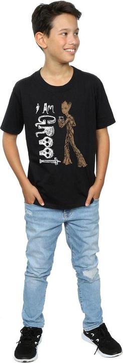 Image du produit - T-shirt AVENGERS INFINITY WAR AM TEENAGE GROOT - Garçon (128)