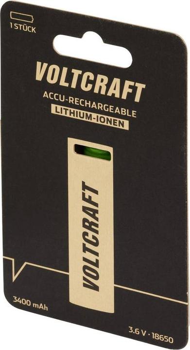 Image du produit Voltcraft VC-18650 Spezial-Akku 18650 Flat-Top Lithium 3.6 V 3400 mAh (18650, 3400 mAh)