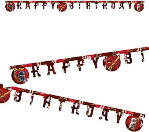 Actual product image Procos Buchstabenkette Happy Birthday Lego Ninjago