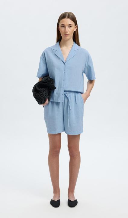 Actual product image Selected Homme Leinenmix Kurzarmhemd (38)
