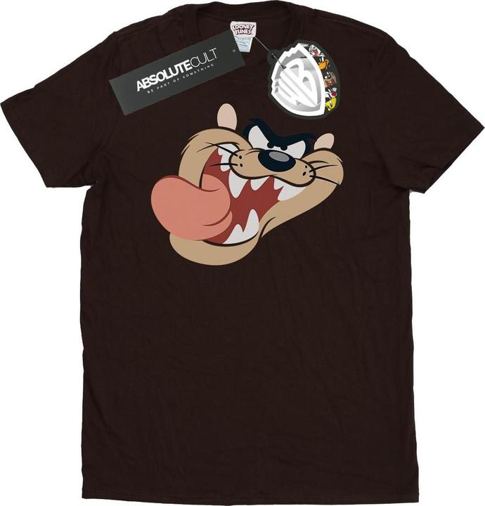 Actual product image Looney Tunes Mens Tasmanian Devil Face T-Shirt (XL)