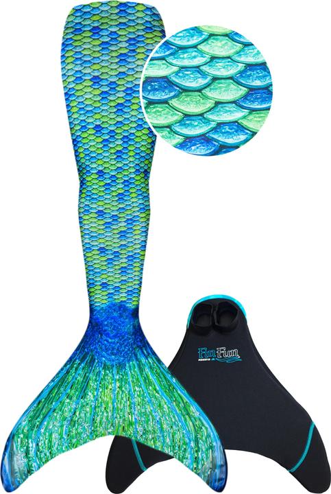 Actual product image Fin Fun Aussie Green, Adult M (44-46) (44 - 46)