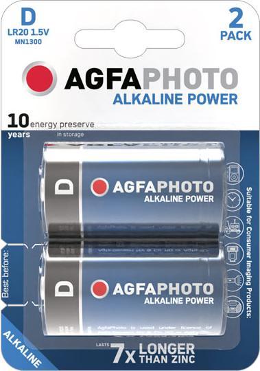 Actual product image AGFAPHOTO Battery Alkaline Power -D LR20 Mono (2 pcs., D)