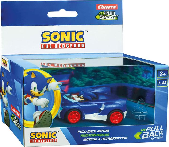 Actual product image Carrera Pull back Car Team Sonic Racing - Sonic Speed Star