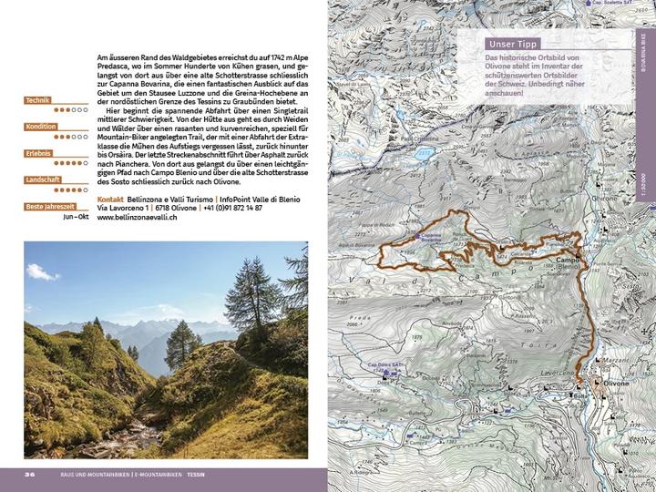 Actual product image Tessin Raus und Mountainbiken | E-Mountainbiken (German, Hallwag Kümmerly+Frey AG, 2022)