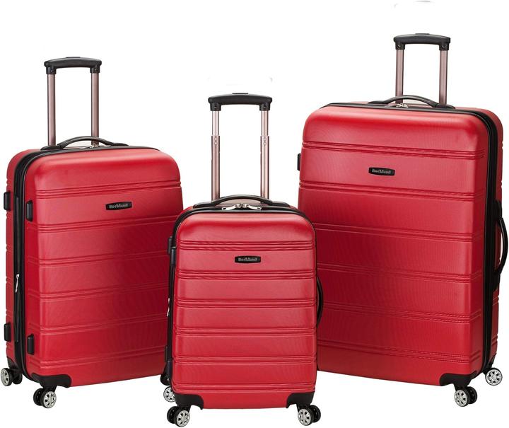 Rockland 3-teiliges Melbourne Hartschalen-Koffer-Set (93.60 l, Handgepäck (bis 50l), M (50 - 90l), L (90 - 115l))