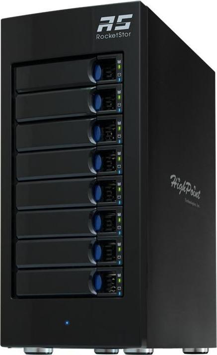 HighPoint RocketStor 6418AS - Festplatten-Array - 8 Schächte (SATA-600 / SAS-2) (2.5", 3.5")