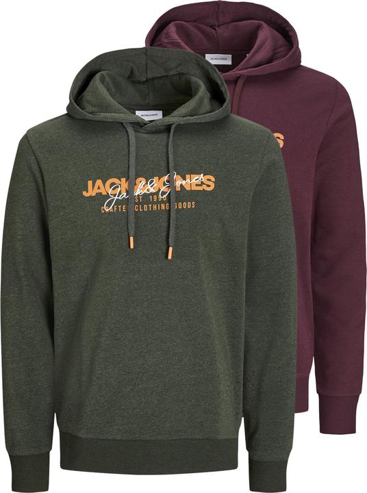 Jack & Jones Jjalvis Sweat Hood 2pk Mp (M)