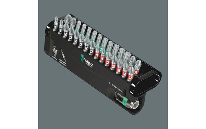 Actual product image Wera Bit-Check 30 BiTorsion 1 (PH1, PH2, PH3, PZ1, PZ2, PZ3, T10, T15, T20, T25, T30, T40)