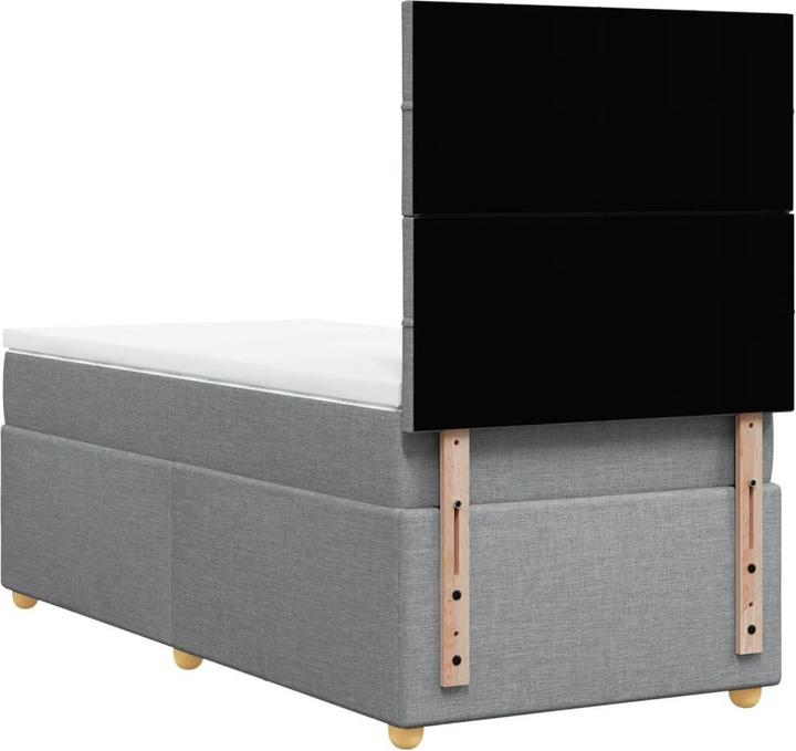 Produktbild VidaXL Bo x springbett mit Matratze 90 x 190 cm Stoff (90 x 190 cm, 90 x 190 cm)
