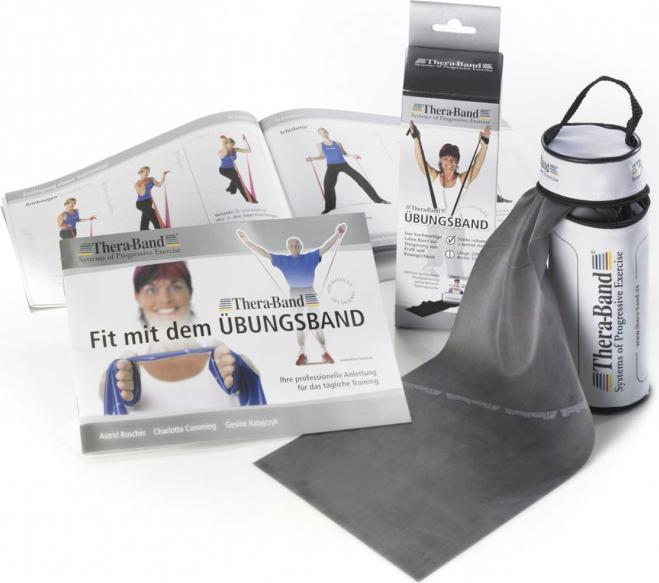 Produktbild TheraBand 2.5m im Beutel 2er Set (schwer) (2.50 m, Extra Stark)