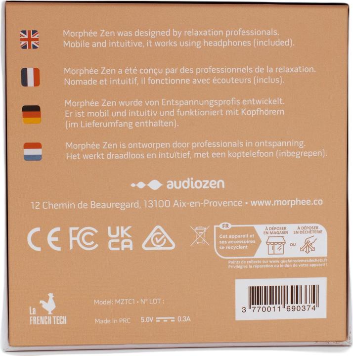 Actual product image Morphée Relaxation Stone ZEN steel grey