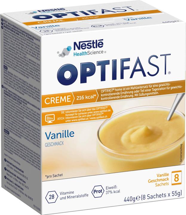 Produktbild Optifast Creme Vanille (Vanille, 8 Stk., 55 g)