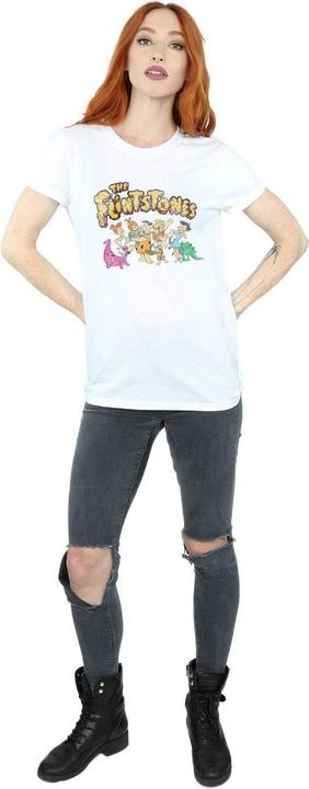 Immagine prodotto The Flintstones Group Distressed Maglietta Ampia Donna (3XL)