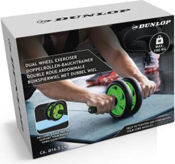 Actual product image Dunlop - Zweirädriger Bauchroller (grün)