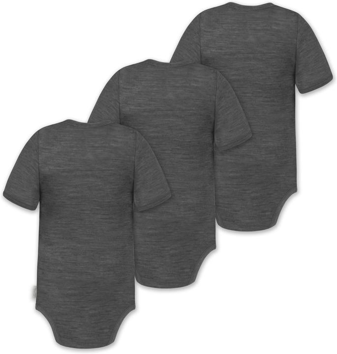 Actual product image Normani Set of 3 baby merino short-sleeved body "Tihoi" - 9311 (74)
