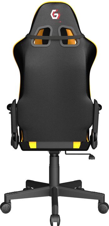 Produktbild Gembird Gaming chair SCORPION juodas mesh yellow skin