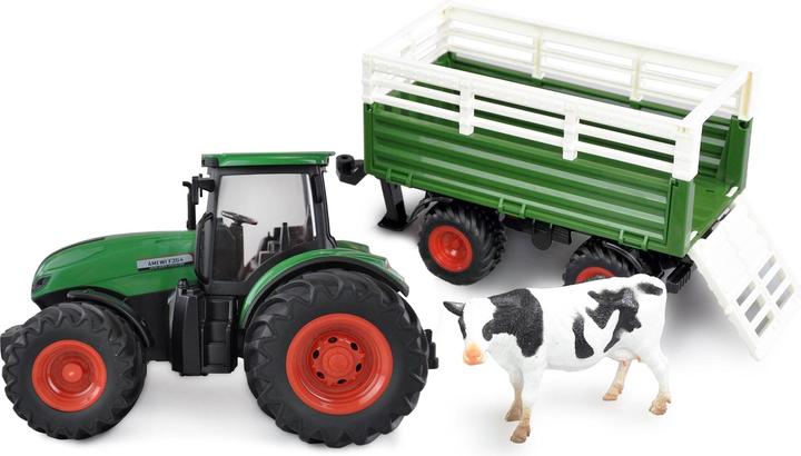 Produktbild Amewi Traktor mit Viehtransporter, Grün 1:24, RTR (RTR Ready-to-Run)
