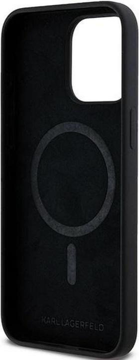 Actual product image Karl Lagerfeld KLHMP15XSCMKCRHK iPhone 15 Pro Max 6.7" czarny/black hardcase Silicone Karl & Choupet (Apple iPhone 15 Pro Max)